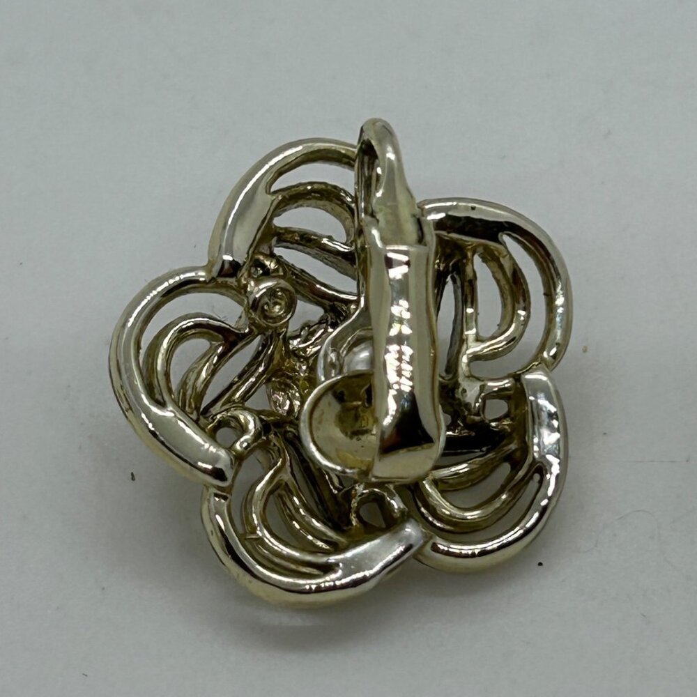 Vintage Coro Gold-Tone Necklace & Matching Unsigned Clip-On Earrings Set - Picture 9 of 15